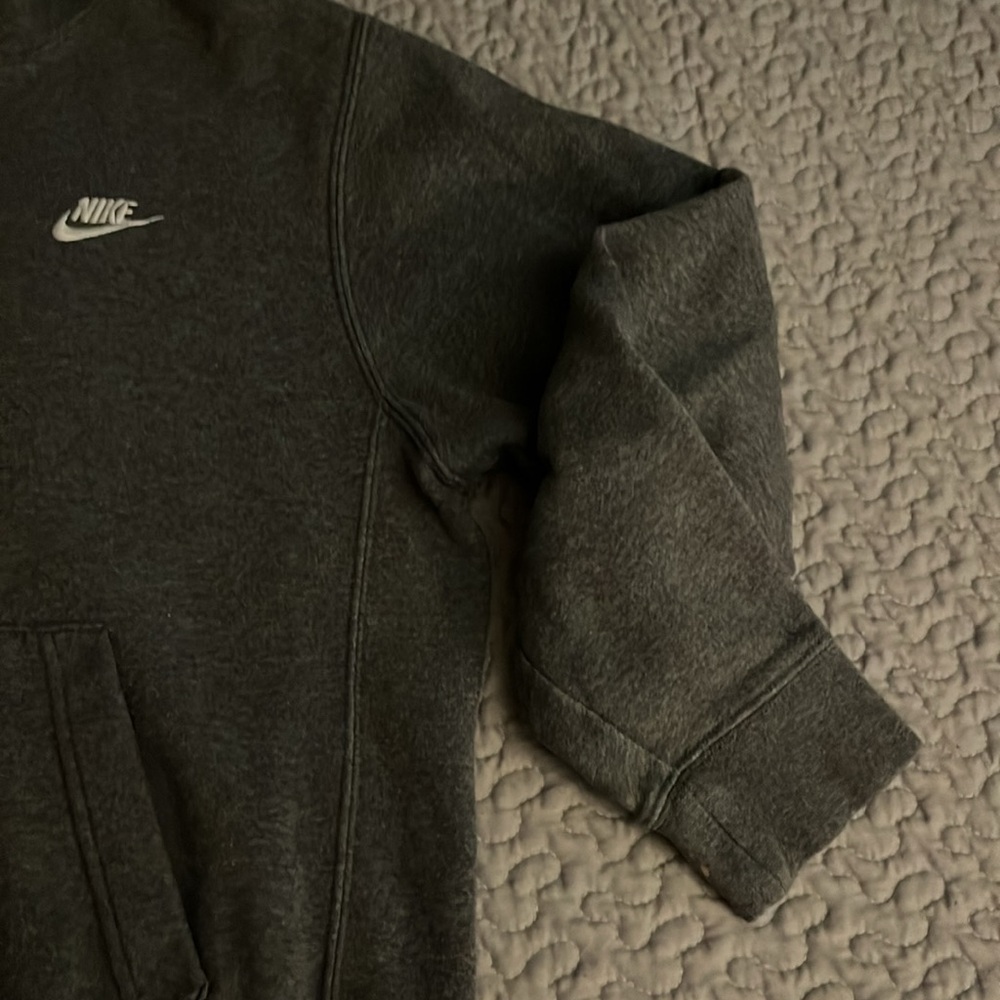 Nike Men's Charcoal Fleece Hoodie - Picture 5 of 8